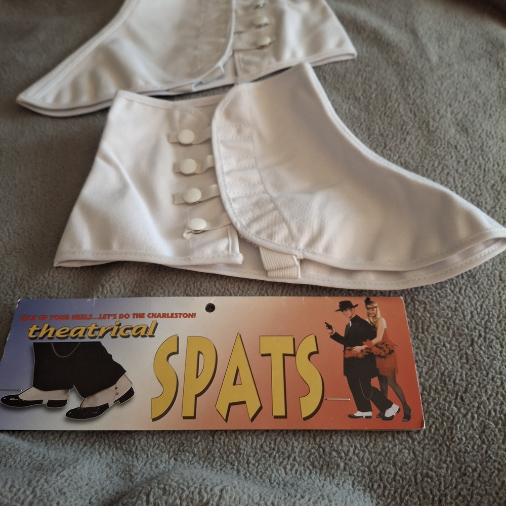 Theatrical White Spats for Men
